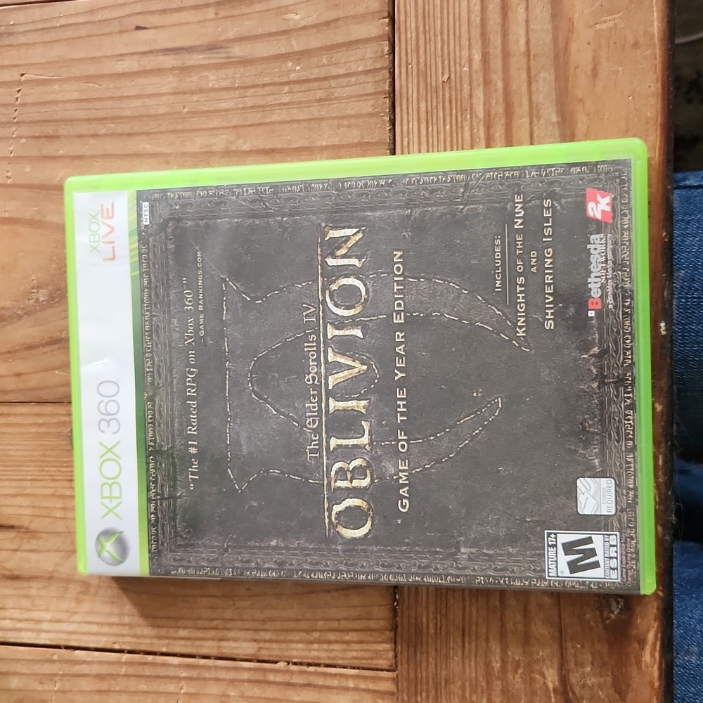 Xbox 360 live Oblivion Game of the Year Edition